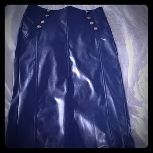 Black faux leather skirt NO LONGER FOR SALE!